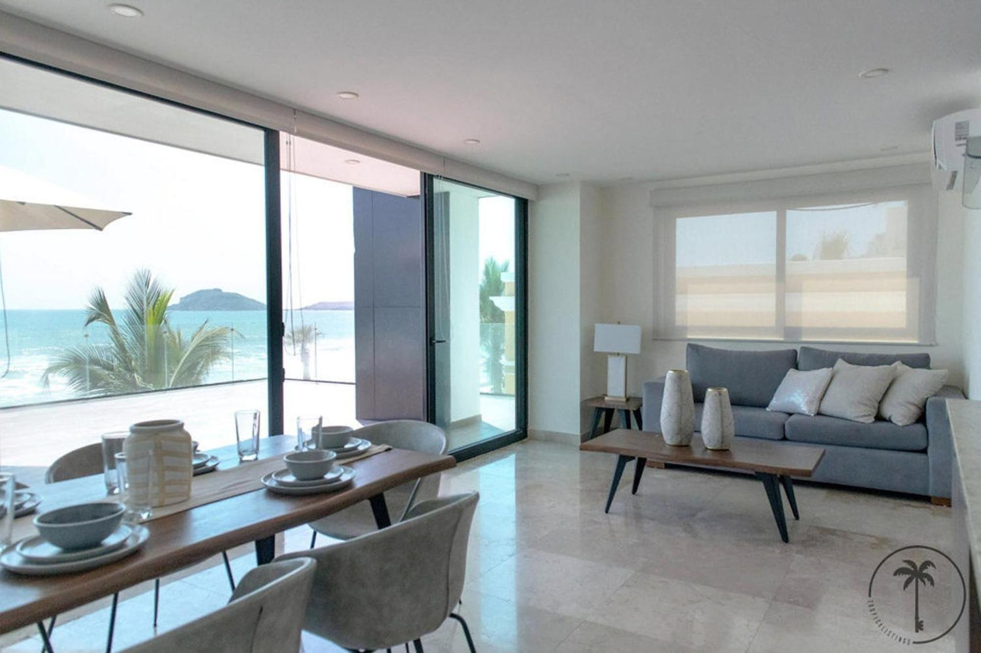 Terraza Con Vista Al Mar Y A Atardeceres Lägenhet Mazatlán Exteriör bild