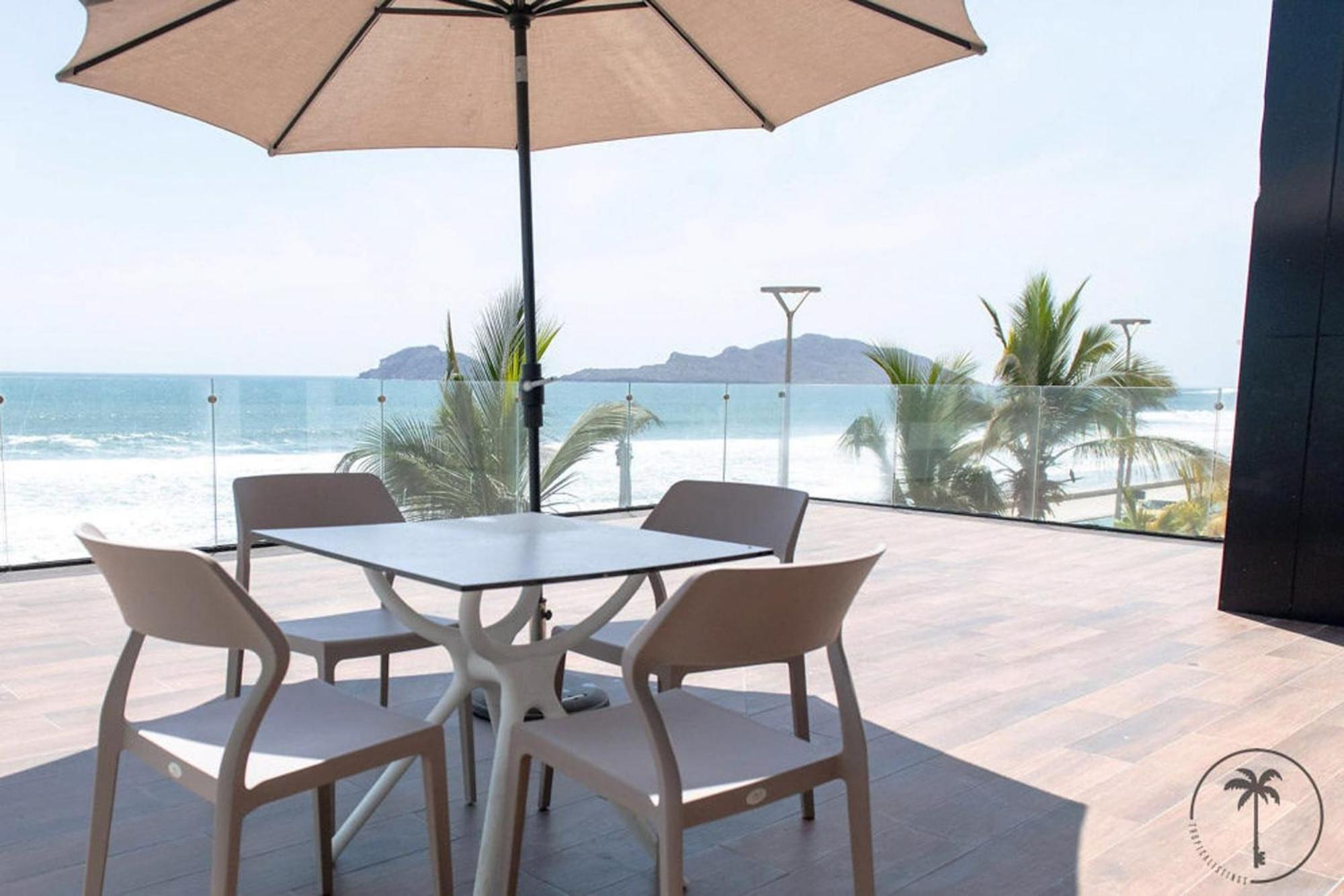 Terraza Con Vista Al Mar Y A Atardeceres Lägenhet Mazatlán Exteriör bild