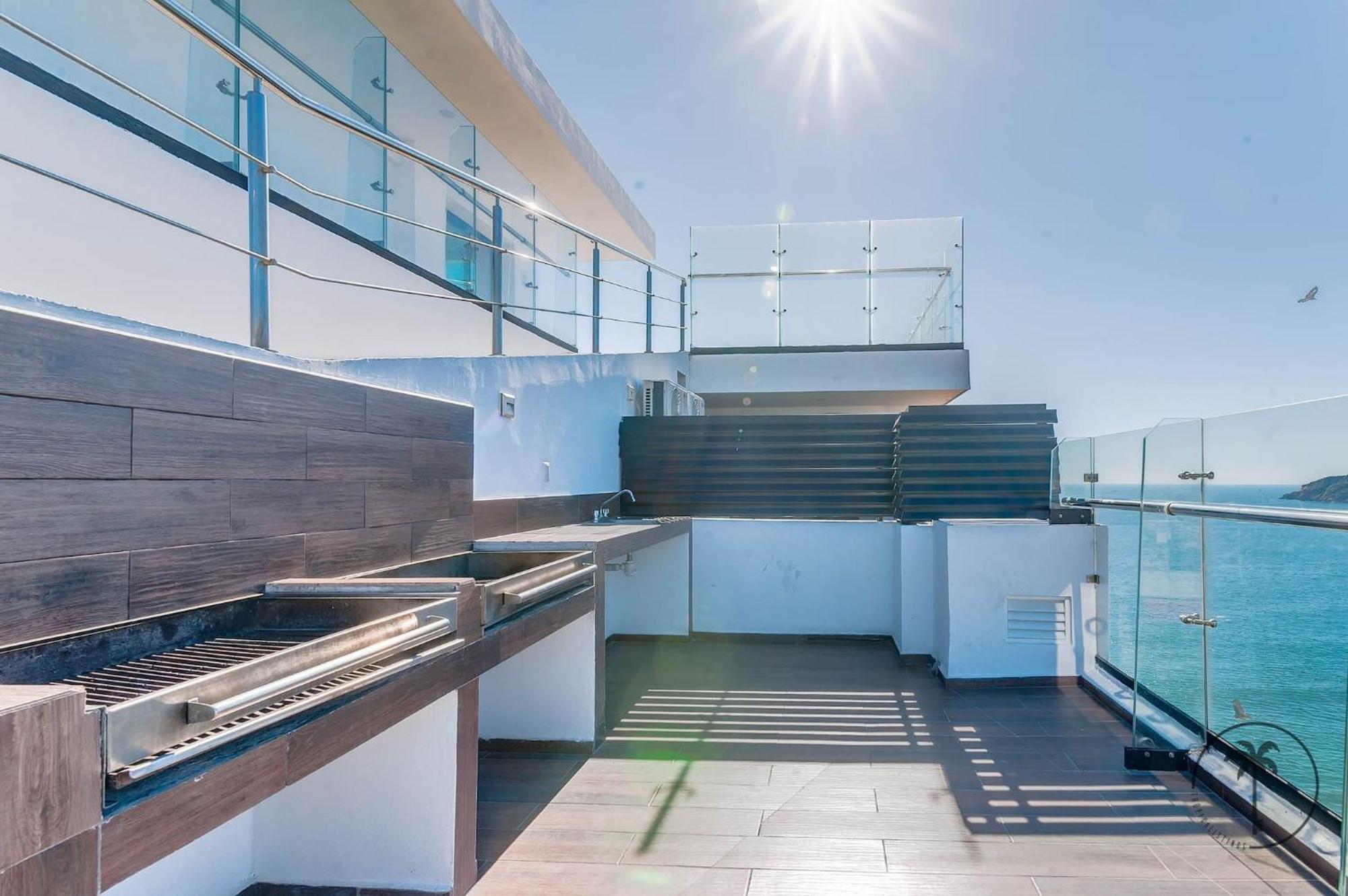 Terraza Con Vista Al Mar Y A Atardeceres Lägenhet Mazatlán Exteriör bild